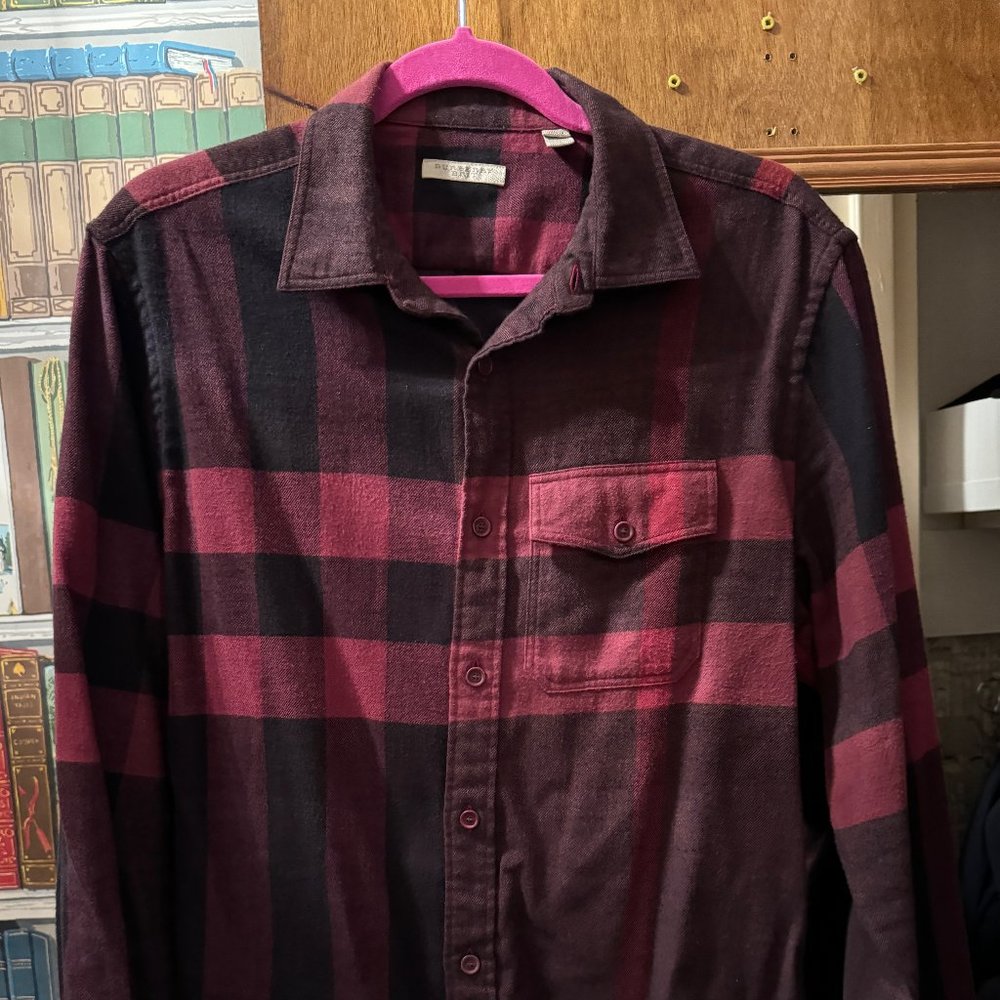 Red Burberry Flannel size L
